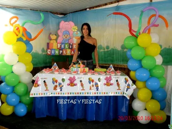 Decoración para Fiestas en Icopor ó Poliespan: Pocoyo