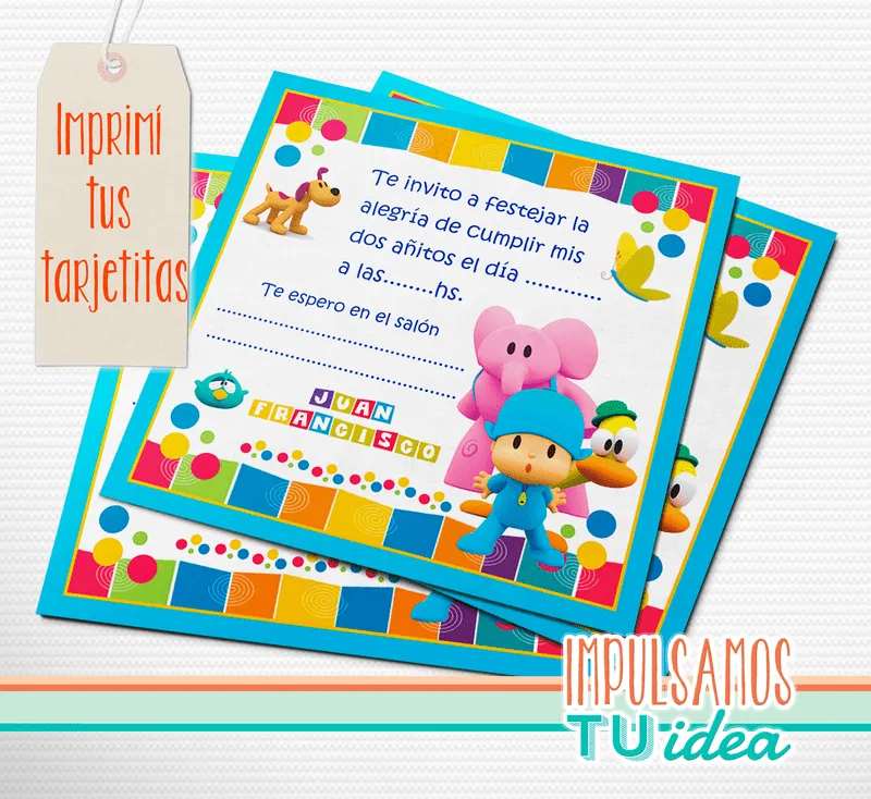 Pocoyó - Invitación para imprimir | Pocoyo | Pinterest | Pocoyo y ...