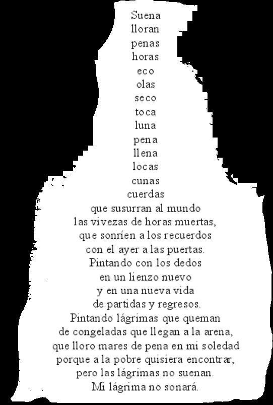 Un poema de amor en un caligrama - Imagui