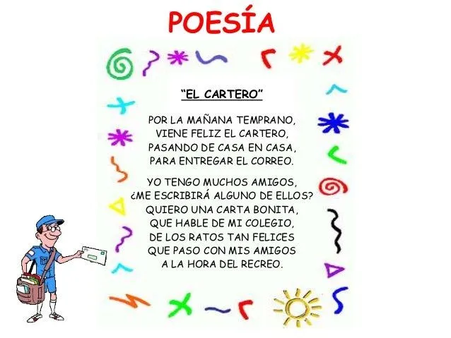 Poesia al colegio para niños - Imagui