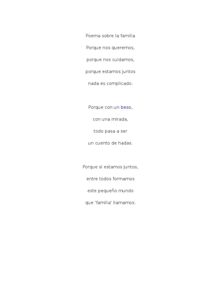 Poema Sobre La Familia | PDF | Libertad | Dignidad