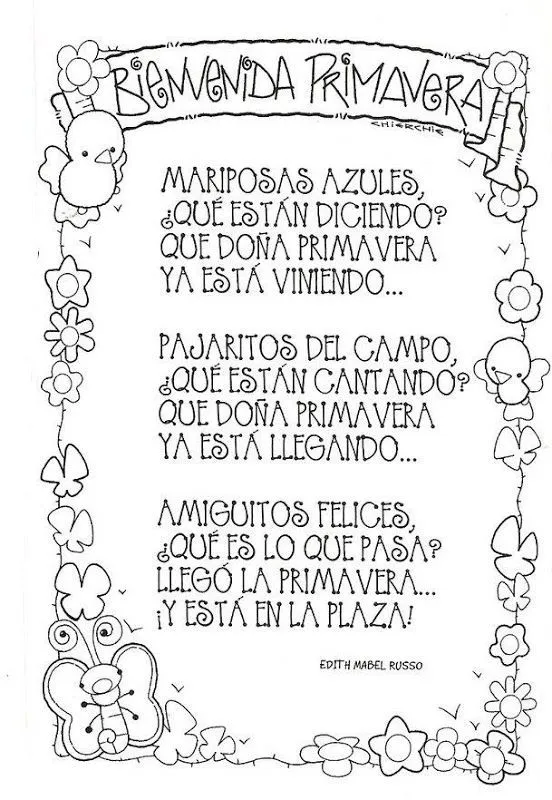 Poema infantil. Bilingual Education | poemas infantiles ...