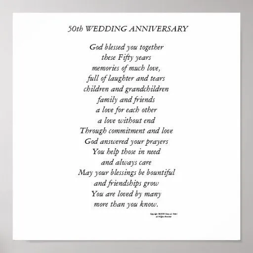 Poemas aniversario de bodas de oro - Imagui