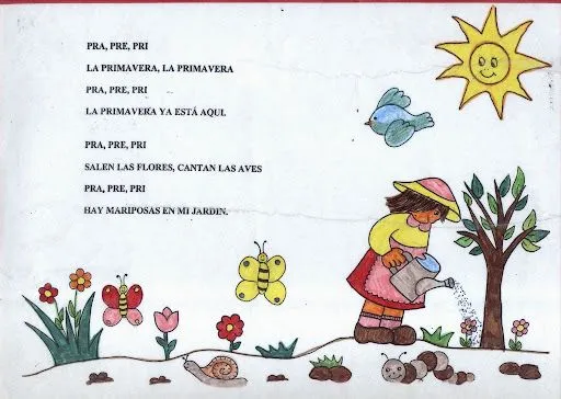 Poesías de primavera para niños de Primaria - Imagui Poesías de primavera para niños de Primaria - Imagui