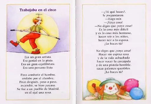 POEMAS INFANTILES DE GLORIA FUERTES PARA IMPRIMIR POEMAS INFANTILES DE GLORIA FUERTES PARA IMPRIMIR