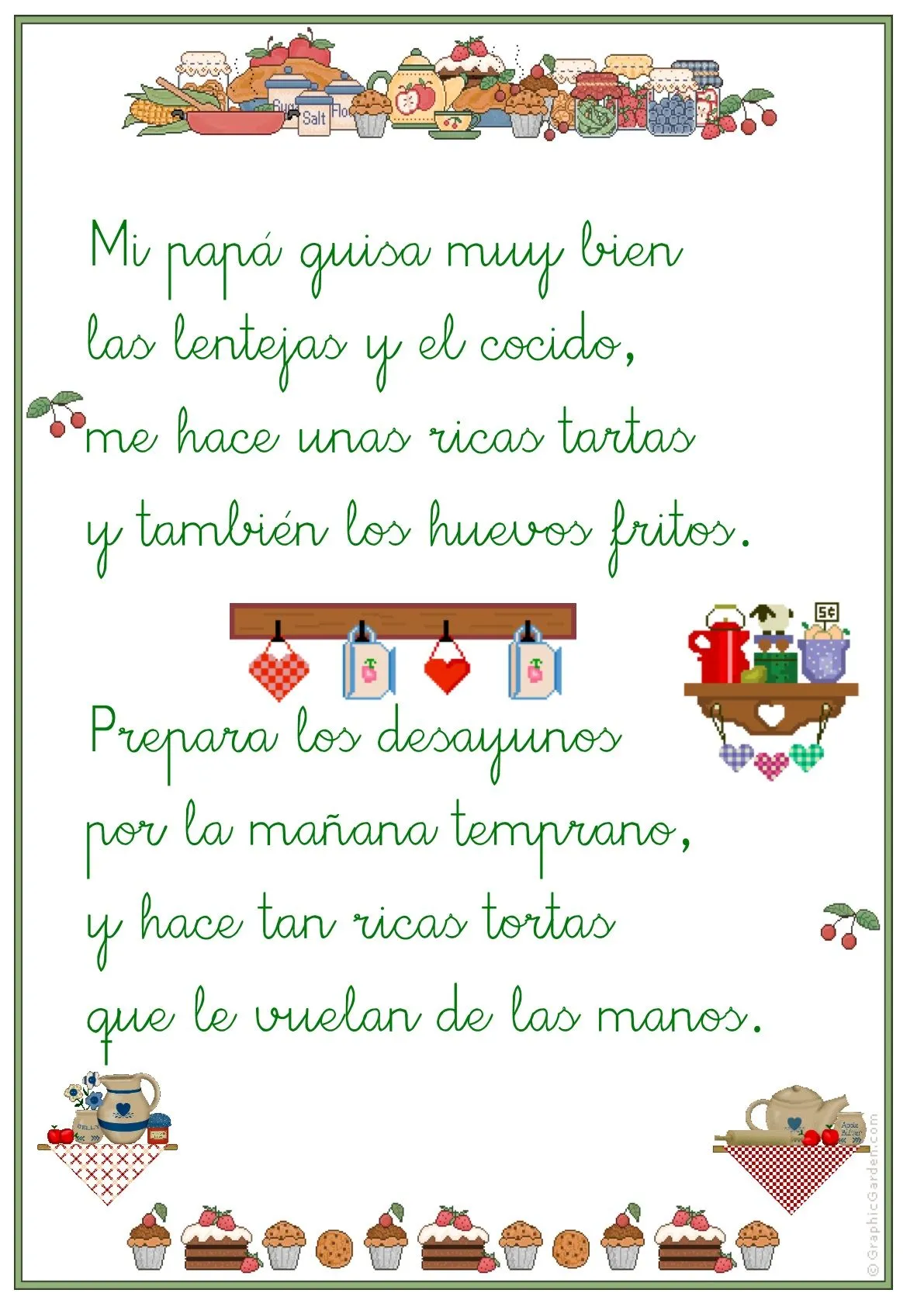 ▷ Poemas infantiles para imprimir y leer a los niños y niñas