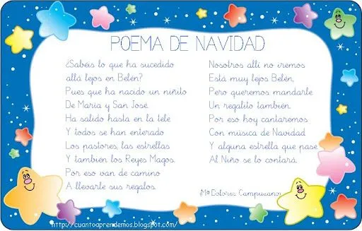 Poemas en ingles para niños de primaria - Imagui