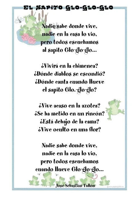 Poemas para niños de 4 grado cortos - Imagui