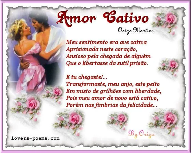 PORTUGUÊS: Amor Cativo – Poema de Oriza martins | lovers-poems.com ...