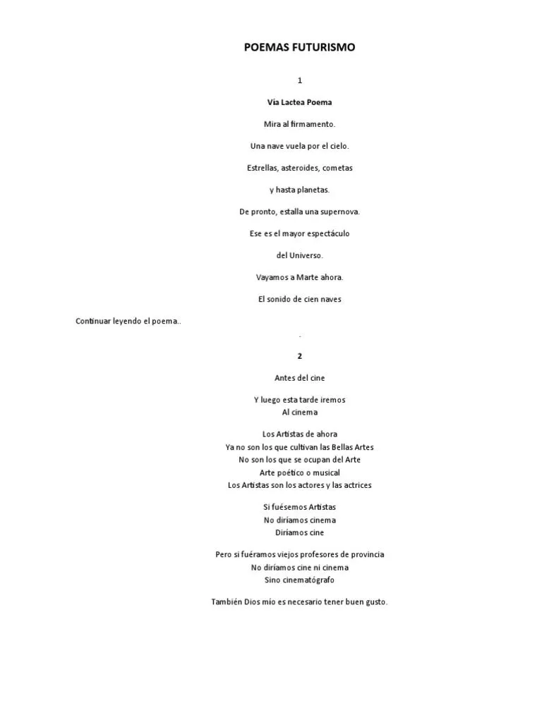 Poemas Variados y Caligrama | PDF | Naturaleza