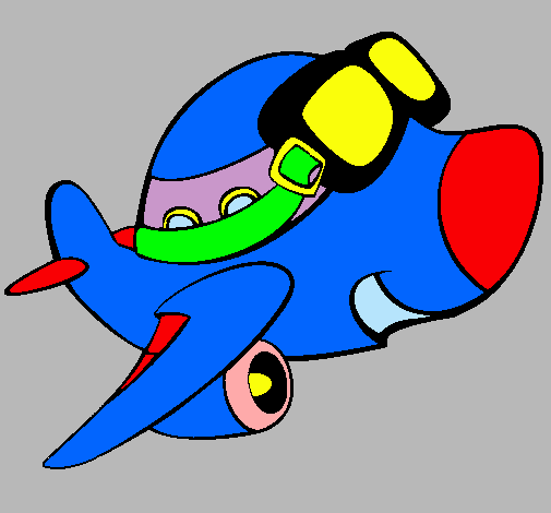 Dibujos de avion en colores - Imagui