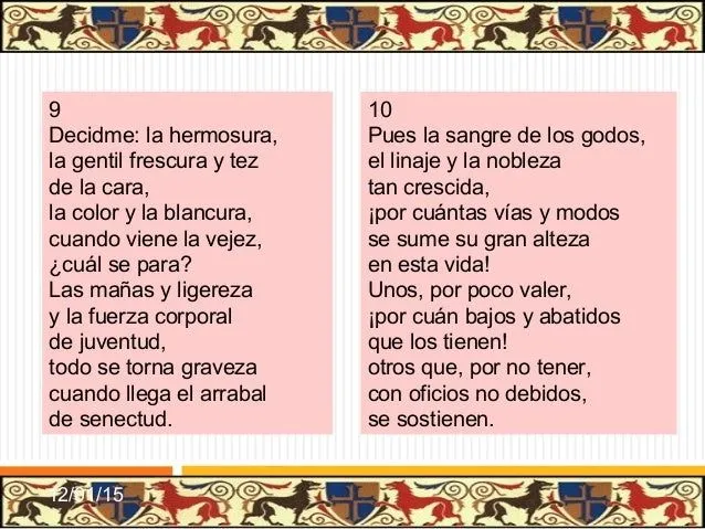 Poesía Siglo XV
