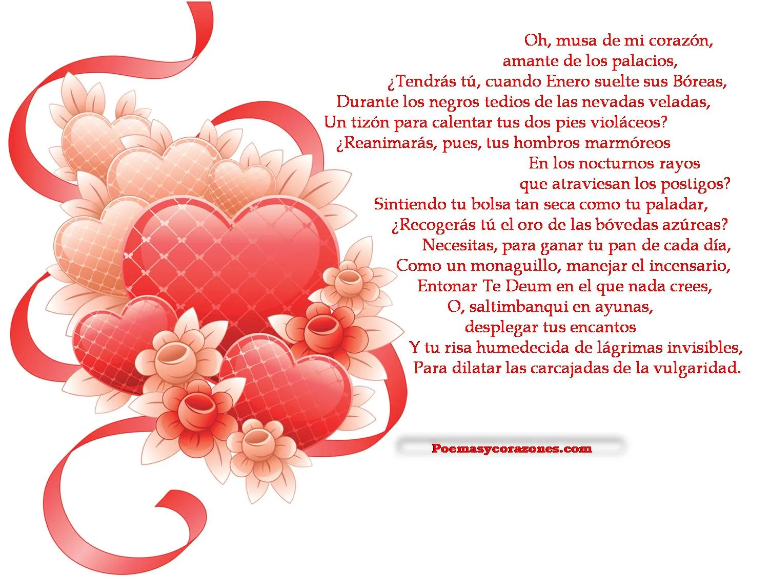 Poesías de amor y amistad ~ Poemas y Corazones Poesías de amor y amistad ~ Poemas y Corazones