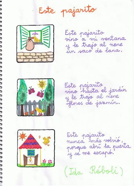 Poesias de 2 a 3 estrofas para niños de preescolar - Imagui
