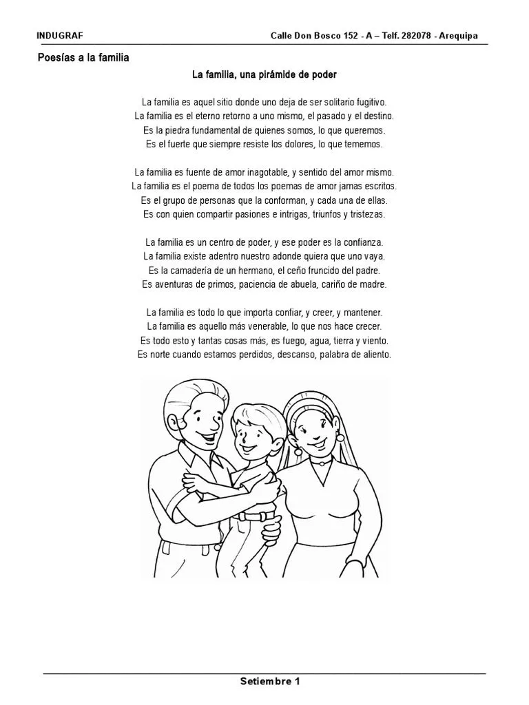 Poesias A La Familia | PDF | Amor