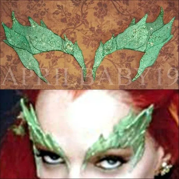 Poison Ivy Leaves Eyebrow mask Comic COn Cosplay por Montyfam6