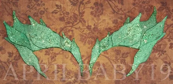 Poison Ivy Leaves Eyebrow mask Comic COn Cosplay por Montyfam6