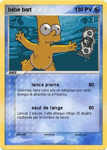 Pokémon bebe bart 1 1 - lance pierre - Ma carte Pokémon