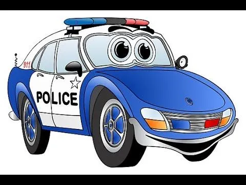 Policía Coches Dibujos Animados Para Los Niños - YouTube