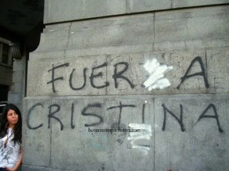 Political graffiti featuring Cristina Kirchner | BA Street Art