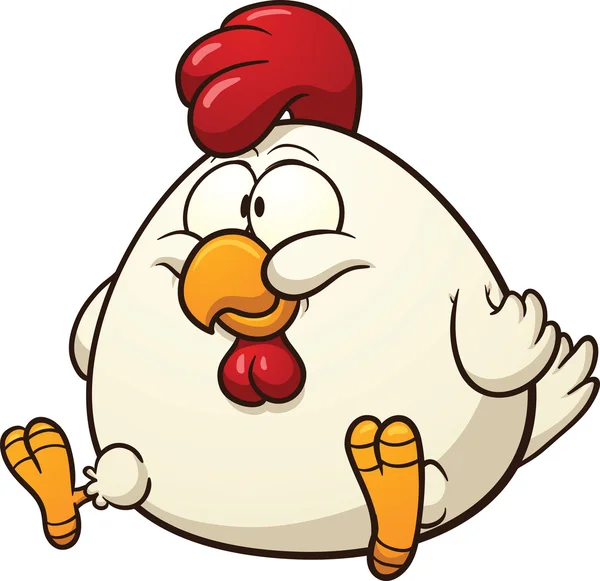 dibujos animados pollo gordo — Vector stock © memoangeles #27952479
