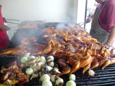 pollos asados al carbon . pepes pollos ! - YouTube