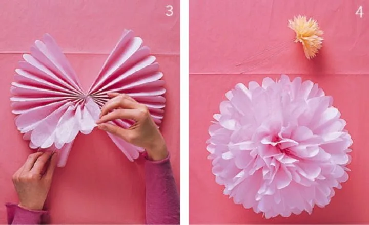 Tutorial DIY: Pompones de papel seda para decorar fiestas ...