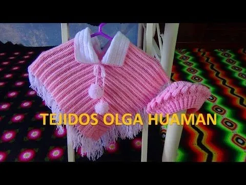 como hacer los pompones para poncho tejido a crochet - YouTube