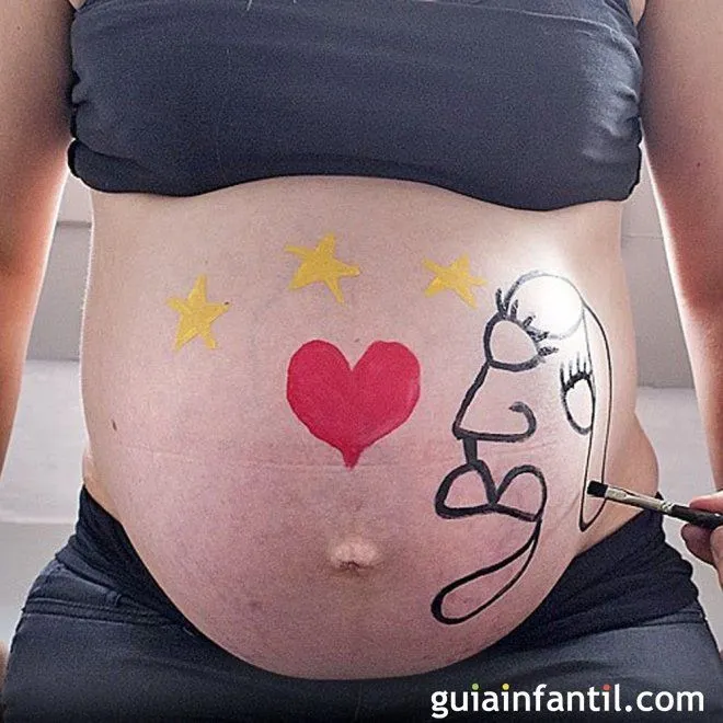 Pon a Picasso en tu barriga - Barrigas de embarazadas pintadas