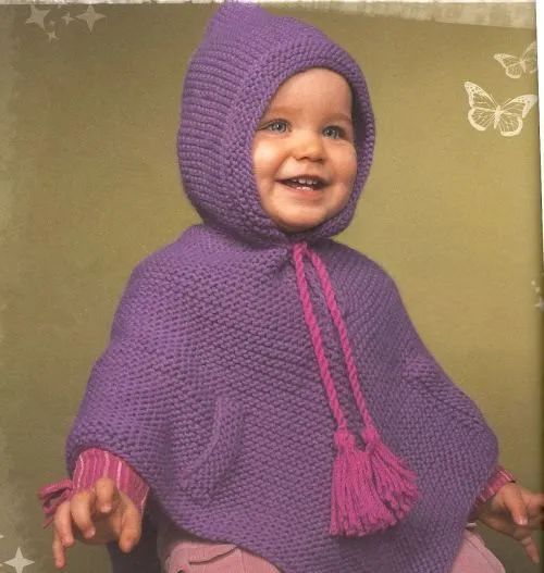 Ponchos de crochet para bebé - Imagui
