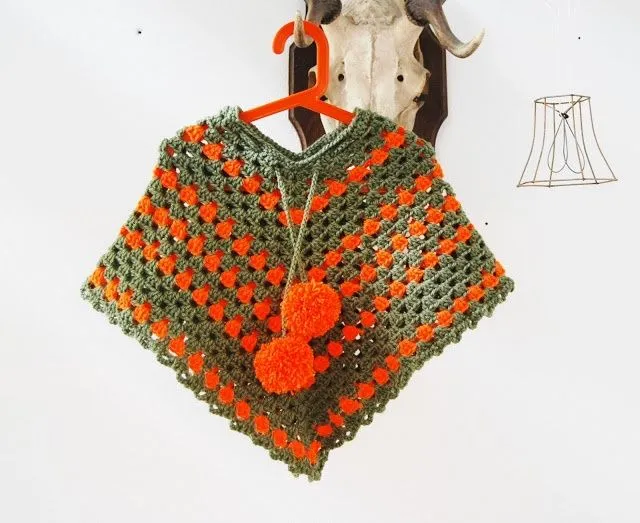 Crochet de ponchos paso a paso - Imagui
