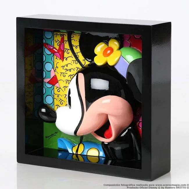 Pop Art Block Minnie Mouse Cuadro realizado por Romero BRITTO