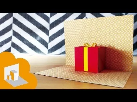 Pop Up card gift box // tarjeta para cumpleaños - YouTube