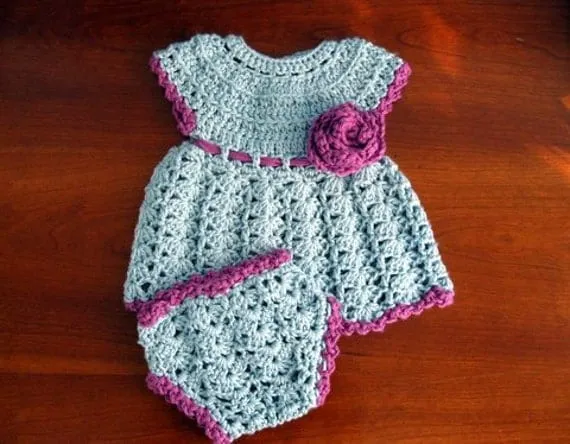 Popular items for crochet baby dress on Etsy