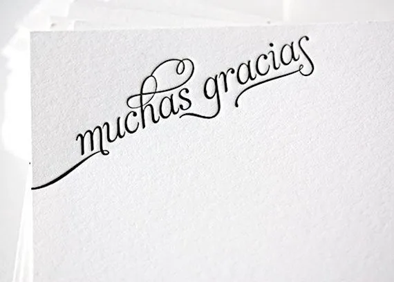 Popular items for muchas gracias on Etsy