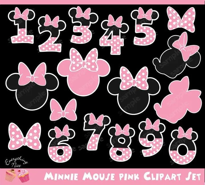 Popular items for minnie mouse clipart on Etsy