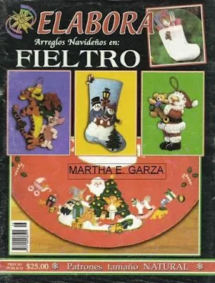 Un Poquito de Todo: Revista: moldes adornos navideños fieltro Un Poquito de Todo: Revista: moldes adornos navideños fieltro
