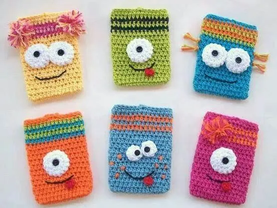 Porta celulares | crochet | Pinterest | Crochet Tutorials, Cute ...