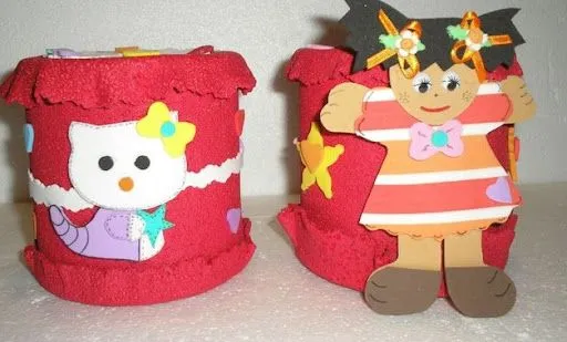 Porta lapiceros con latas recicladas y foami | Jugar y colorear Porta lapiceros con latas recicladas y foami | Jugar y colorear
