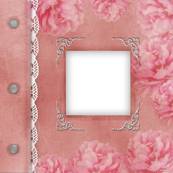 Portada del álbum rosa para fotos — Foto stock © o_april #10078443