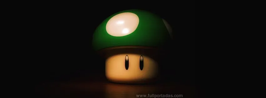 Portada para facebook de Honguito de mario bros en 3D Portada para facebook de Honguito de mario bros en 3D