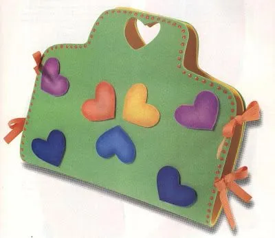 El rincon de la infancia: ♥ Portafolio de corazones ( Bolsas ...