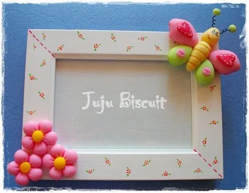 portarretratos decorados on Pinterest | Biscuits, Jumping Clay and ...