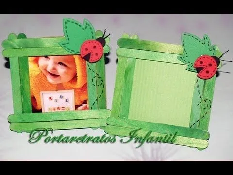 Portarretratos Infantil - DIY - Photo Frame for Childs - YouTube