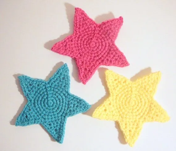 Posavasos de estrella PDF Crochet patrón descarga por HGSDesigns