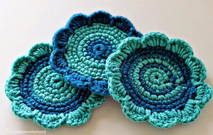 Posavasos florales al crochet con paso a paso | Crochet y Dos agujas