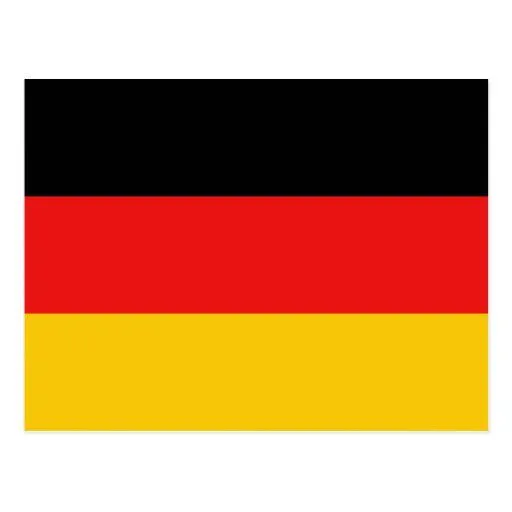 Postal de la bandera de Alemania | Zazzle