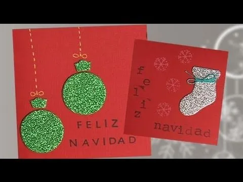 Postales de Navidad con purpurina, manualidades para niños - YouTube