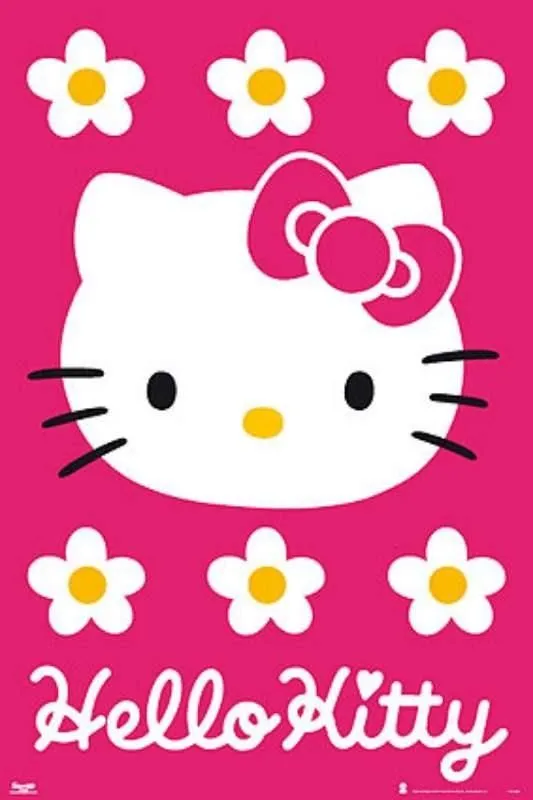 El Poster Hello Kitty Fondo Rosa de mejor calidad y precio en ...