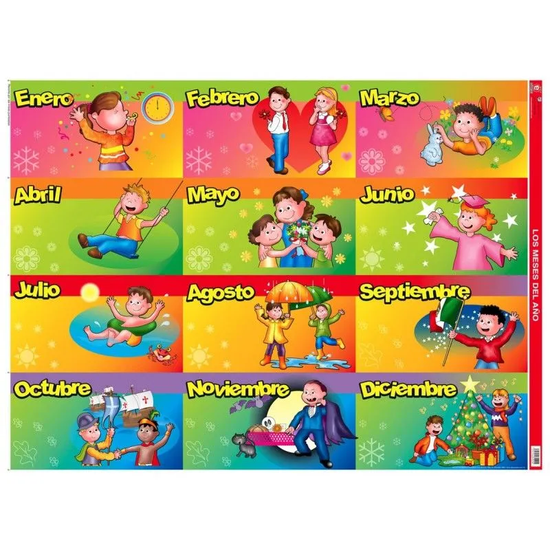 POSTER LOS MESES DEL AÑO - educatodonayarit POSTER LOS MESES DEL AÑO - educatodonayarit
